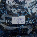 67100 Стеклярус чешский Preciosa 3", TwSH, синий, крученый, 50гр